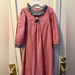 Beaux and Belles Smocked Christmas Bishop Dress